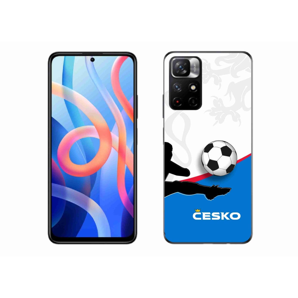 Gél borítás mmCase a Xiaomi Redmi Note 11S 5G - futball Csehország 3