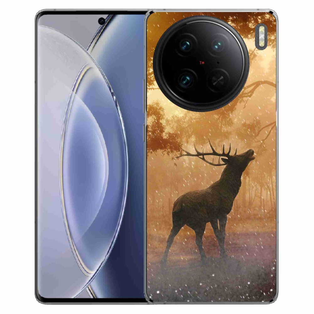 Zselés borítás mmCase a Vivo X90 Pro számára - szarvas a szarvasbőgésben