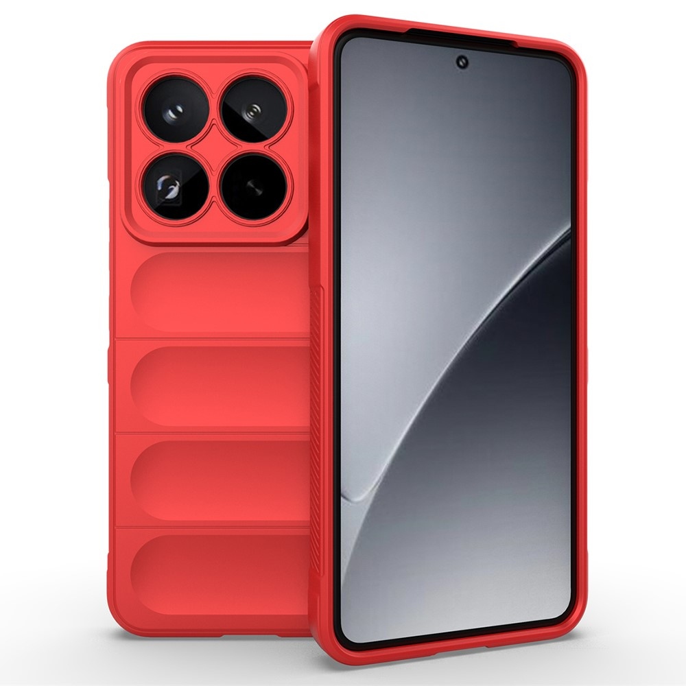 Rugg tartós zselés tok Xiaomi 15 Pro-hoz - piros