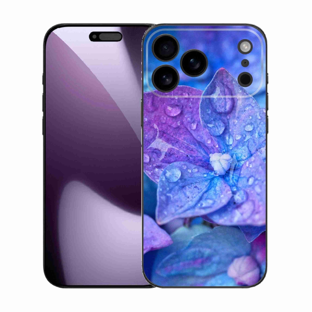 Gél védőhuzat mmCase iPhone 17 Pro Max készülékhez - lila virág