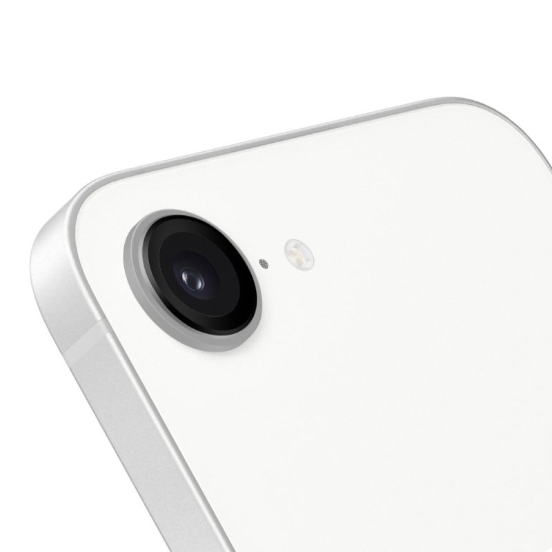 Csomag:ME lencsevédő Apple iPhone 16e matt fehérhez