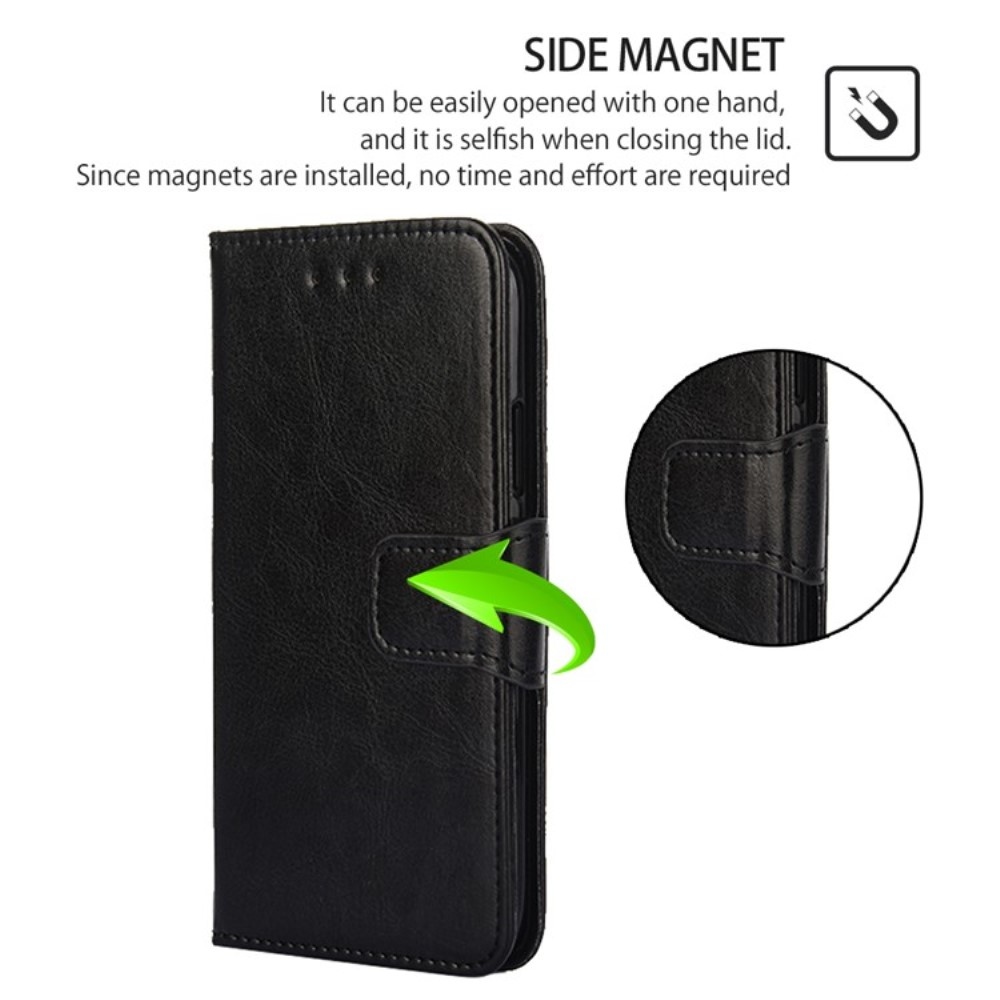 Könyvtáska Huawei Nova 12i tokhoz - fekete