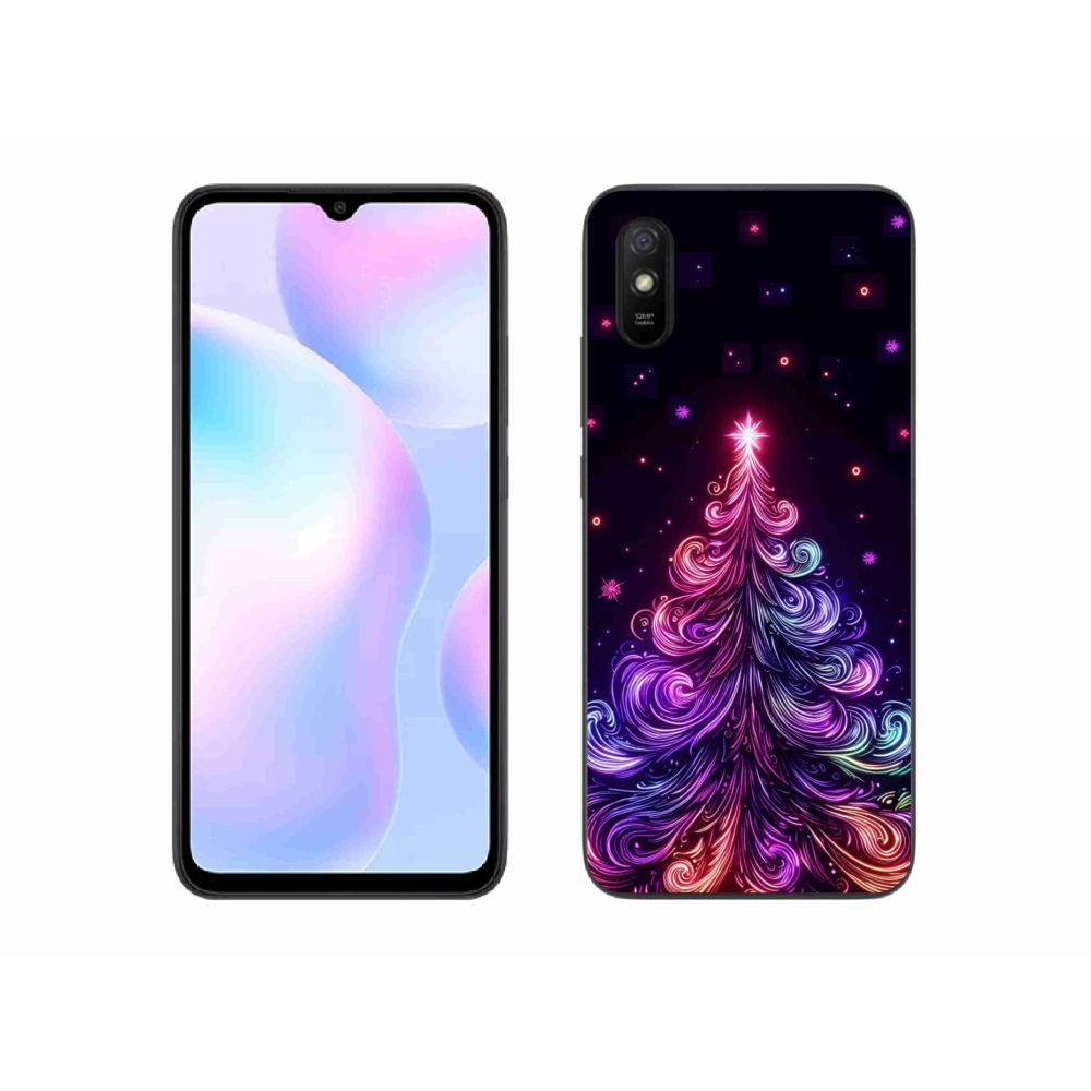 Gél borítás mmCase a Xiaomi Redmi 9A - neon karácsonyfa 1