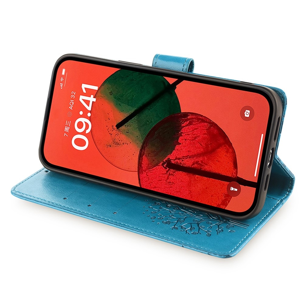 Fa könyvtáska Huawei Pura 70 Pro-hoz - kék