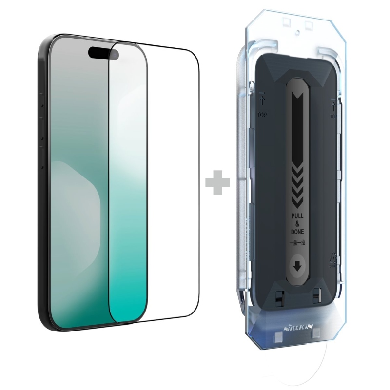 Nillkin edzett üveg 2.5D CP+ PRO fekete Apple iPhone 17 készülékhez (applikátorral)