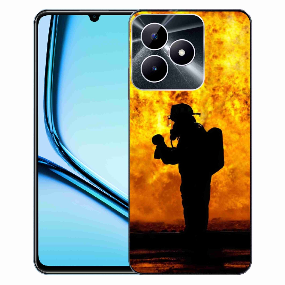 Zselés borító mmCase a Realme Note 50 készülékhez - tűzoltó