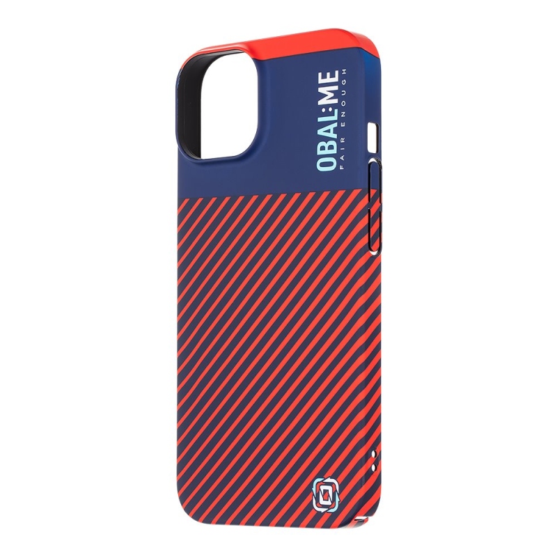 COVER:ME Flossy Stripes Cover for Apple iPhone 14 kék/piros borító az Apple iPhone 14 készülékhez