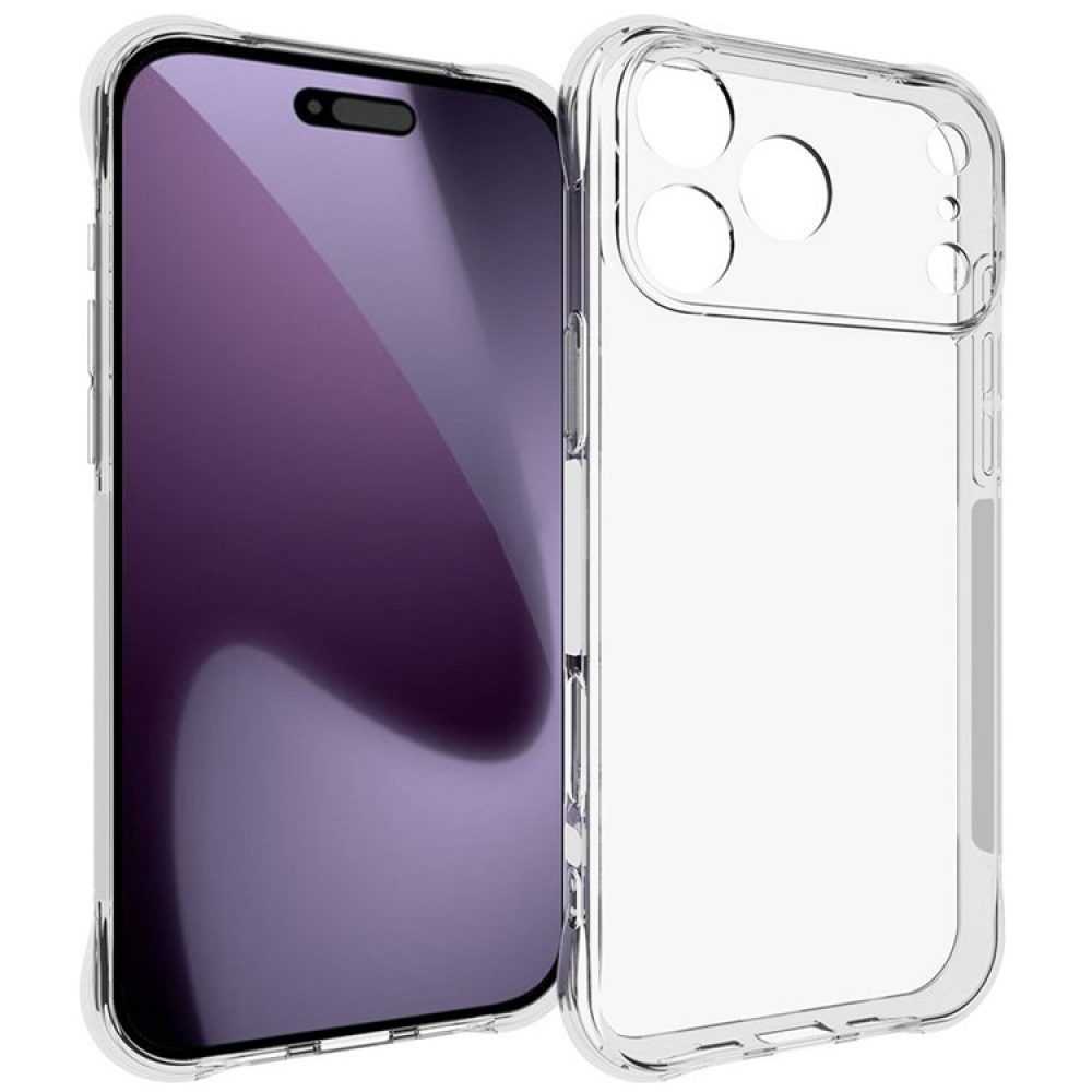 Átlátszó zselés tok iPhone 17 Pro Max készülékhez - átlátszó
