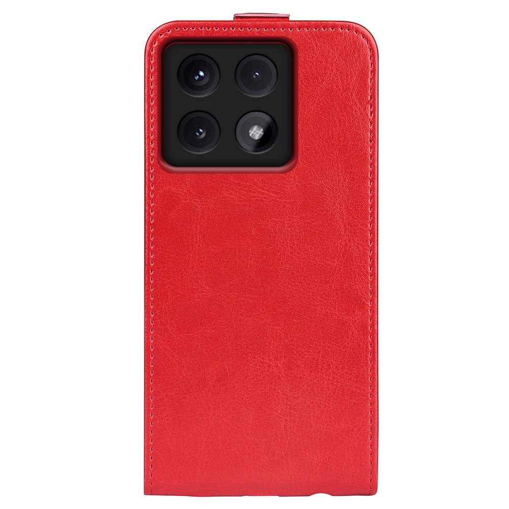 Függőleges könyvtáska Xiaomi 14T-hez - piros