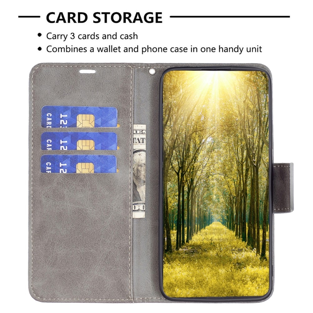 Könyvtáska tok Samsung Galaxy S25+ - szürke