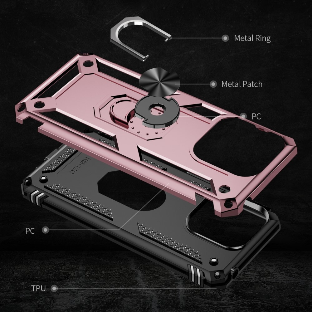 Gyűrűálló borítás Xiaomi Redmi 12C-hez - rózsaarany