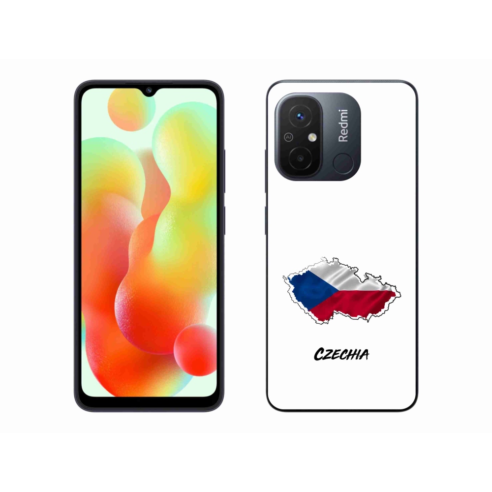 Gél borítás mmCase a Xiaomi Redmi 12C-hez - Csehország fehér háttér
