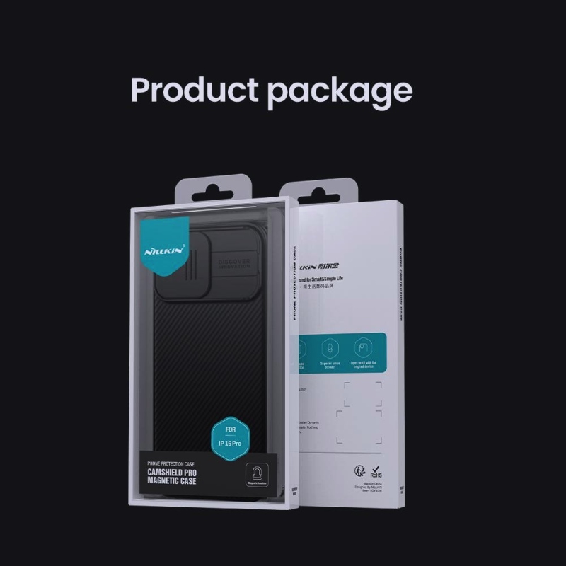 Nillkin CamShield PRO mágneses hátlap Apple iPhone 16 Pro készülékhez Kék