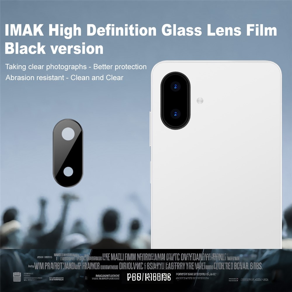 IMK kamera lencse üveg Samsung Galaxy A07 4G - fekete