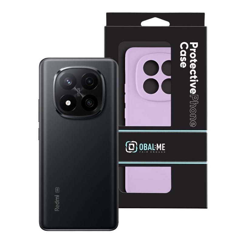 Borító:ME matt TPU borító a Xiaomi Redmi Note 14 Pro+ 5G lila színhez