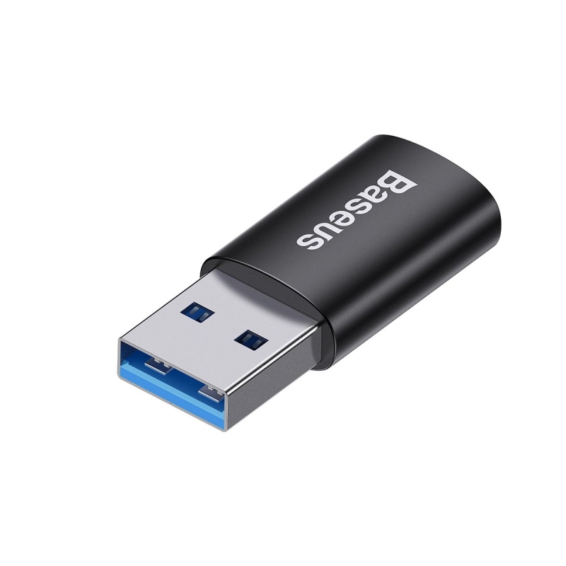 Baseus Ingenuity Mini OTG adapter USB-C USB-A-ra Fekete