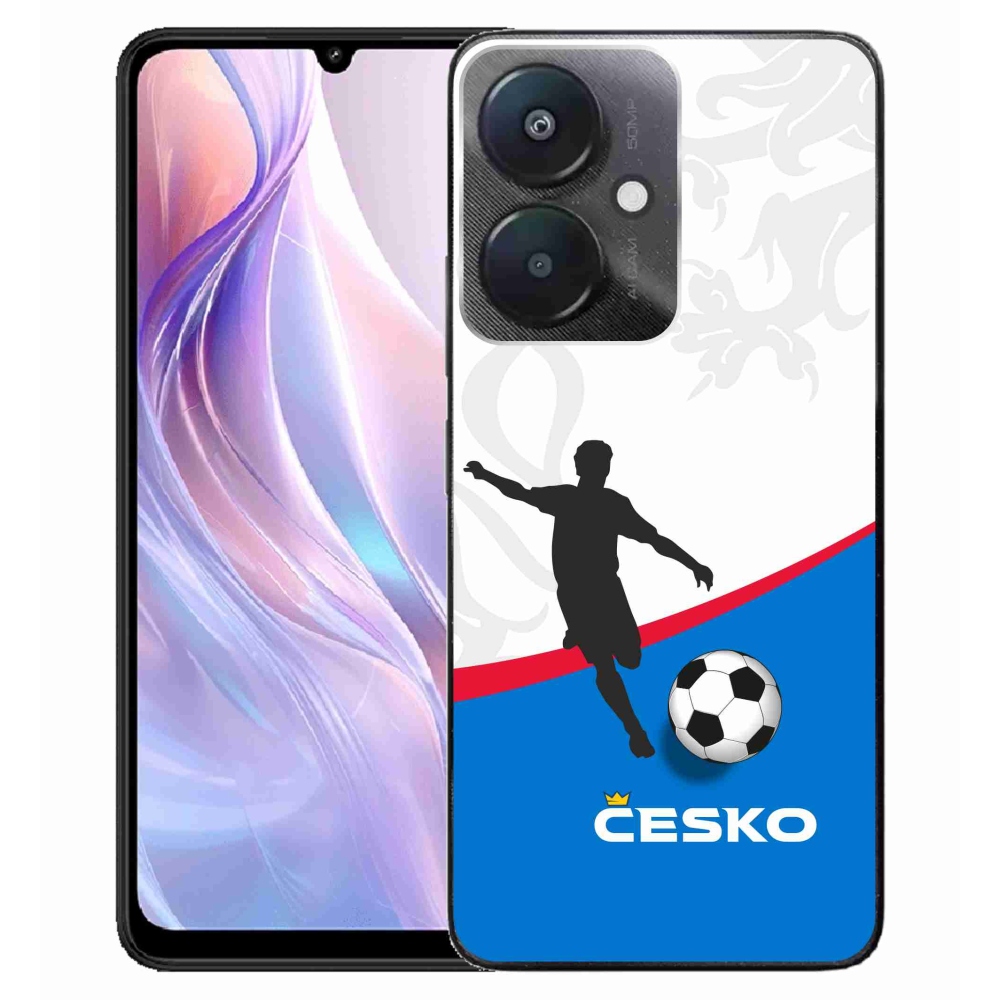 Gél borítás mmCase a Xiaomi Redmi 13C 5G - futball Csehország 1