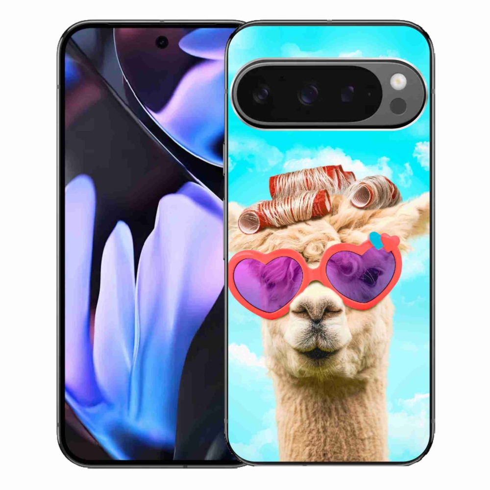 Zselés borítás mmCase a Google Pixel 9 Pro XL számára - szemüveges láma