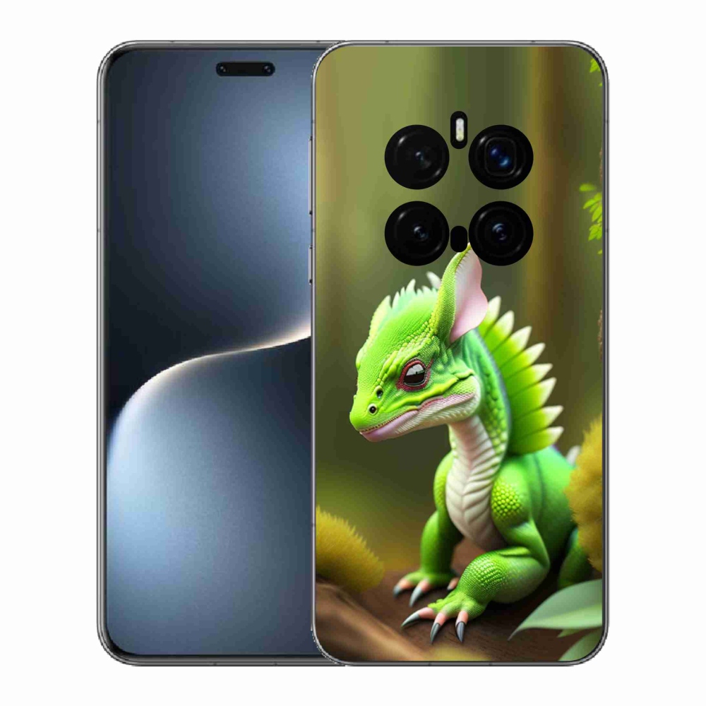 Zselés borítás mmCase a Honor Magic 7 Pro 5G készülékhez - zöld sárkány
