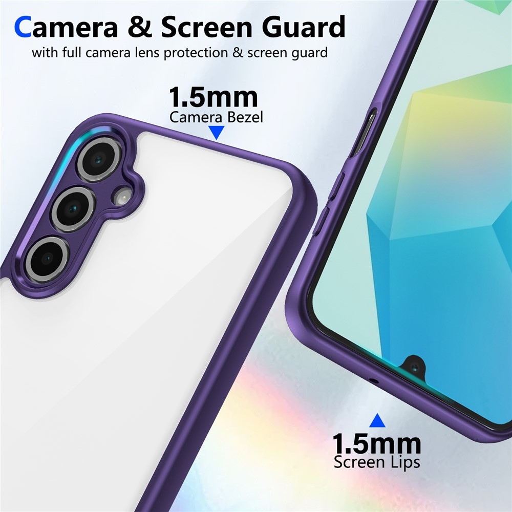 Zselés hátlapi tok kemény hátlappal Samsung Galaxy A17 5G - lila