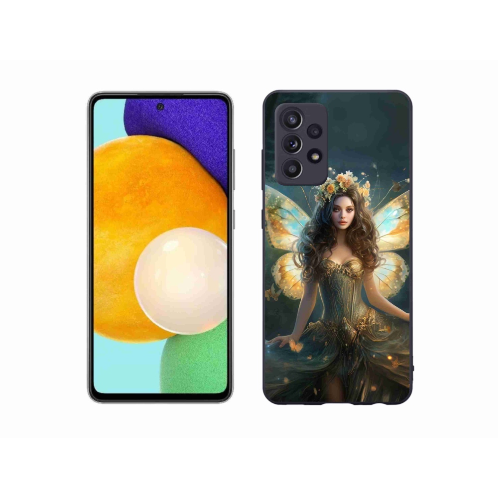 Gél borítás mmCase Samsung Galaxy A52/A52 5G - pillangó nőhöz