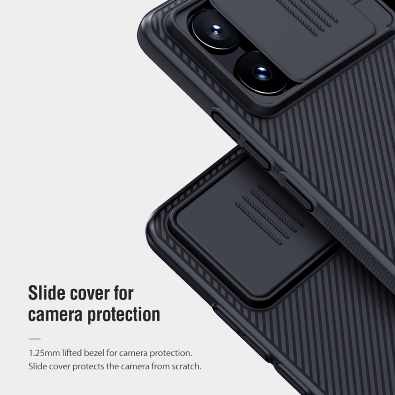 Nillkin CamShield hátlap a Poco X6 Pro 5G fekete színű készülékhez
