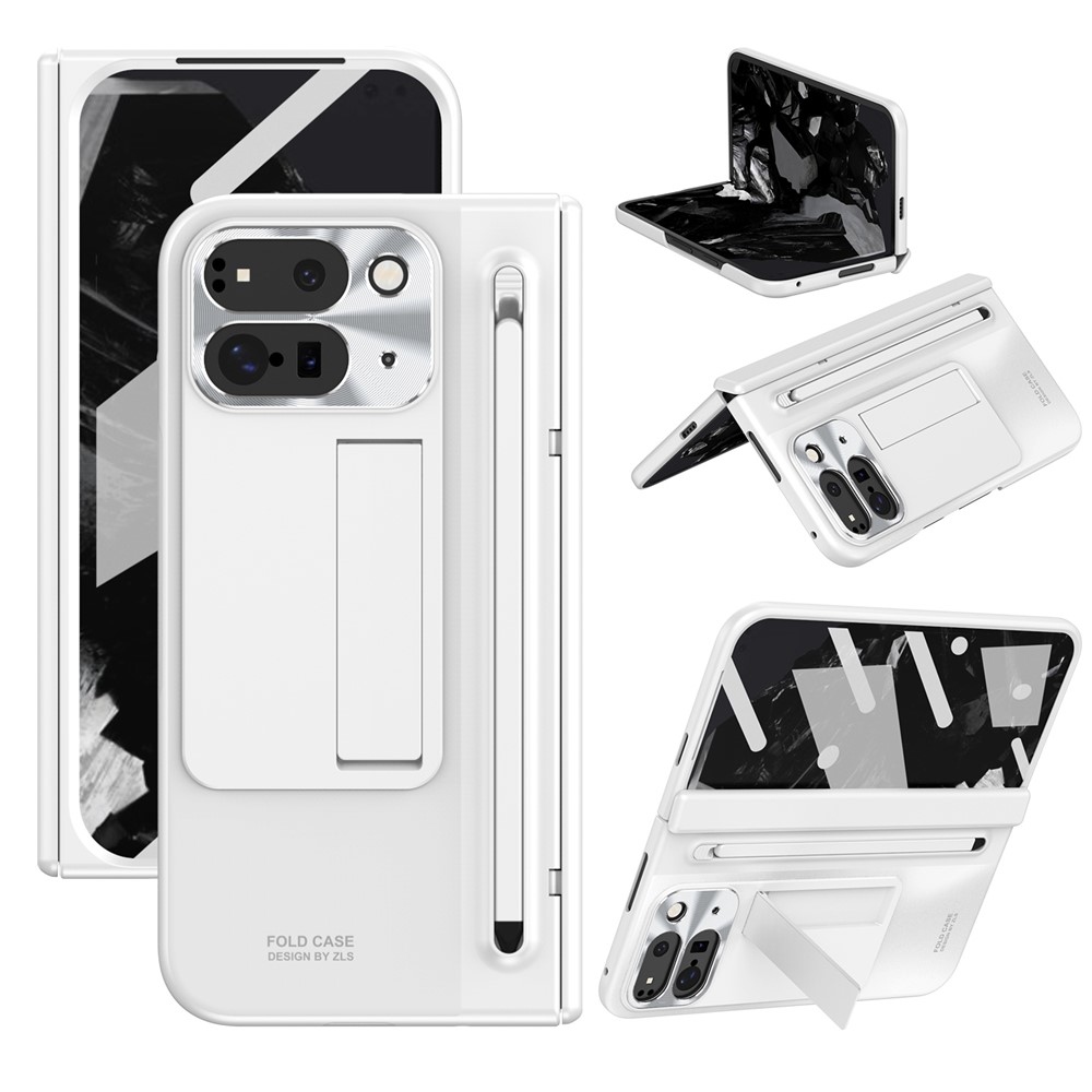 Pántos műanyag borítás tollal és képernyővédővel a Google Pixel 10 Pro Fold-hoz - fehér