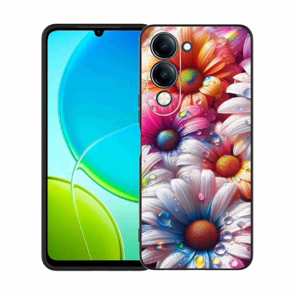 Zselés borító mmCase a Vivo Y29s 5G készülékhez - színes margaréták