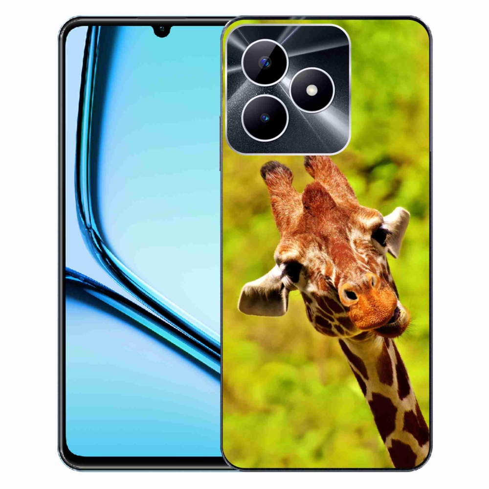 Zselés borító mmCase a Realme Note 50 készülékhez - zsiráf
