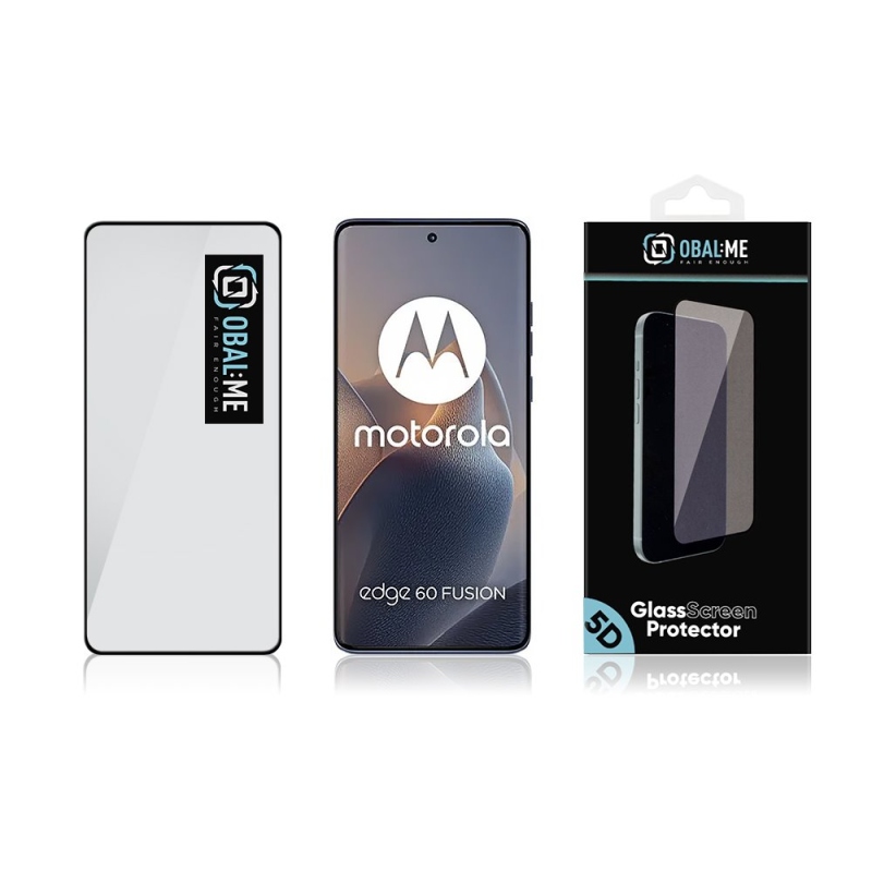 CSOMAG:ME 5D edzett üveg Motorola Edge 60/60 Pro/60 Fusion Fekete