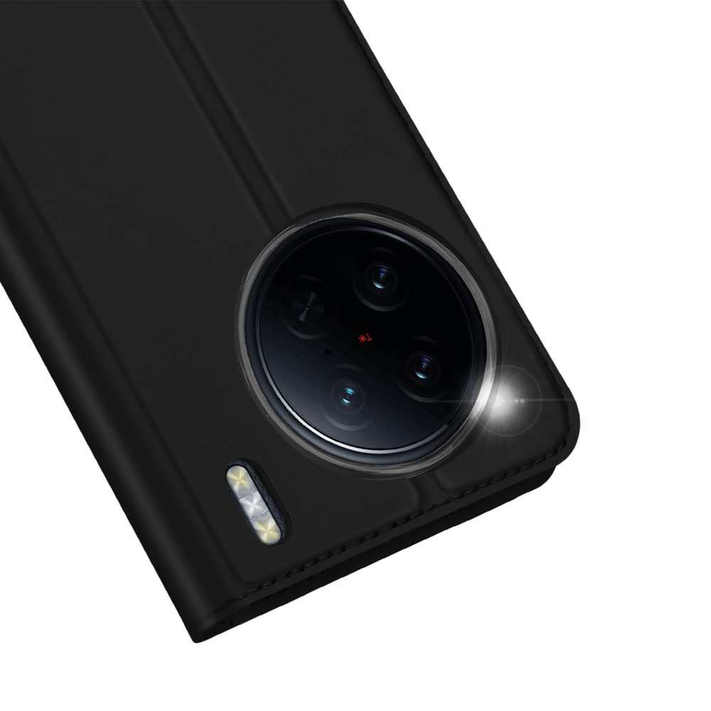 DUX könyvtáska Vivo X90 Pro készülékhez - fekete