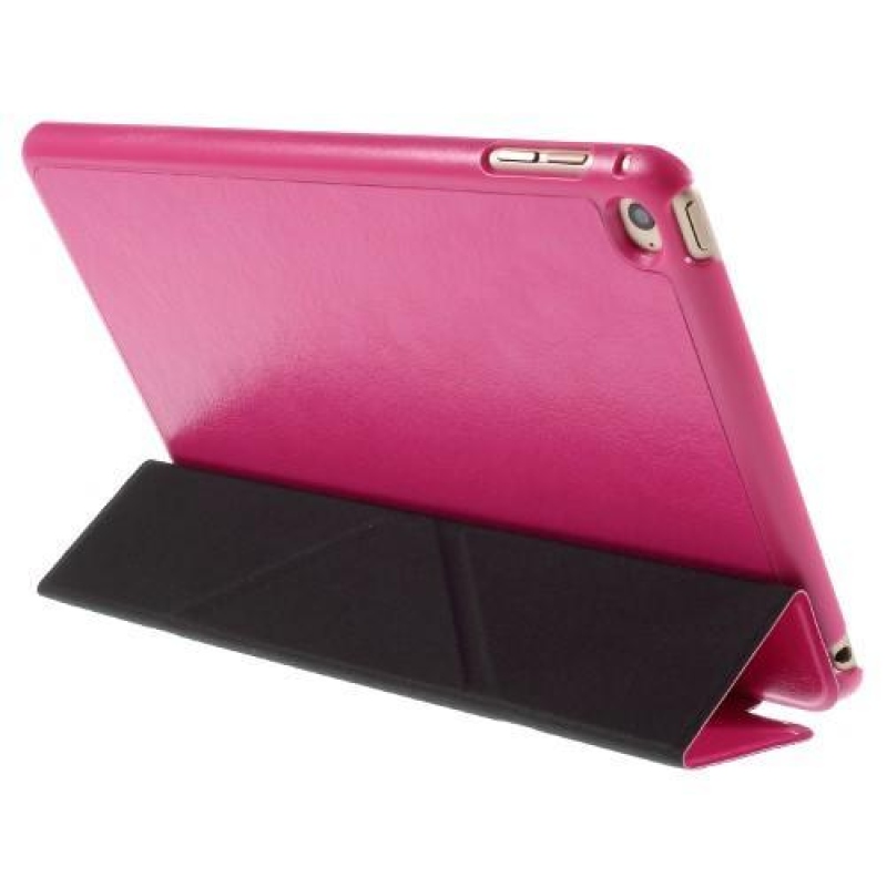 Origami fordítható tok iPad mini 4 készülékhez - rózsaszín