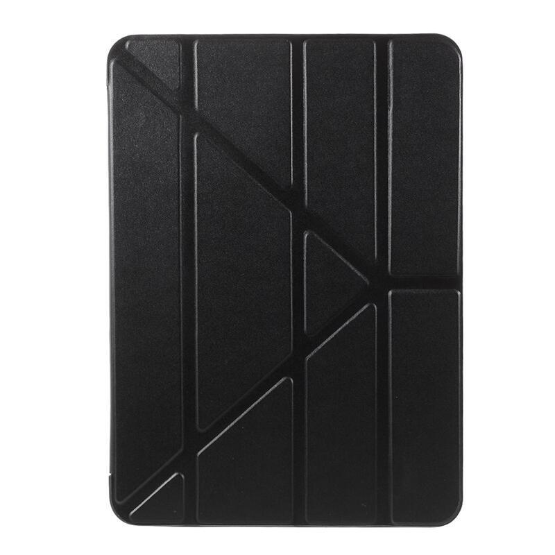 Origami összecsukható PU bőr pénztárca tok tablethez iPad Air (2020)/Air (2022) - fekete