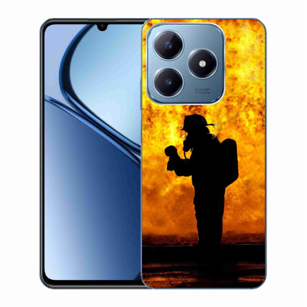 Gél borítás mmCase a Realme C63 készülékhez - tűzoltó