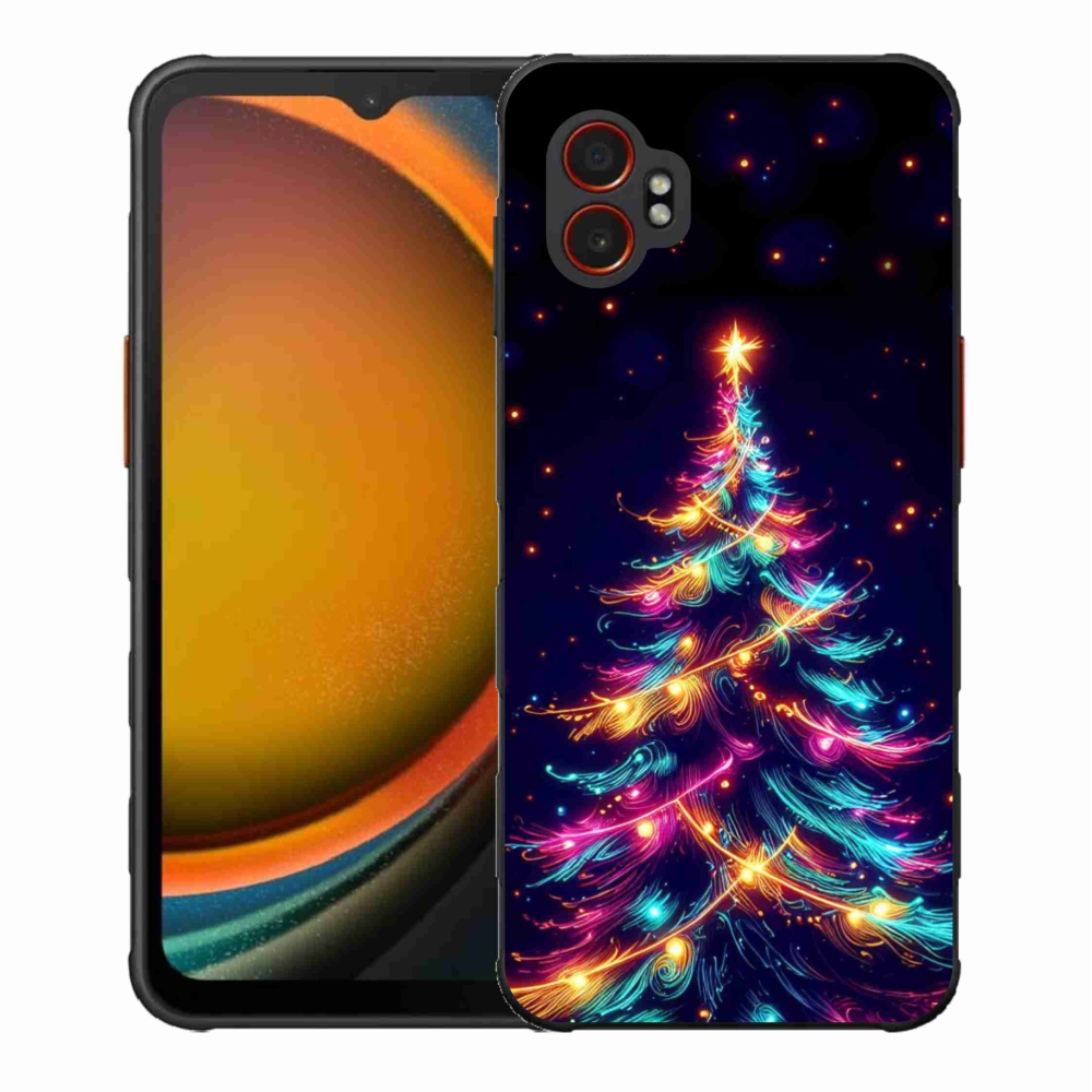 Gél borítás mmCase Samsung Galaxy Xcover 7 Pro - neon karácsonyfa