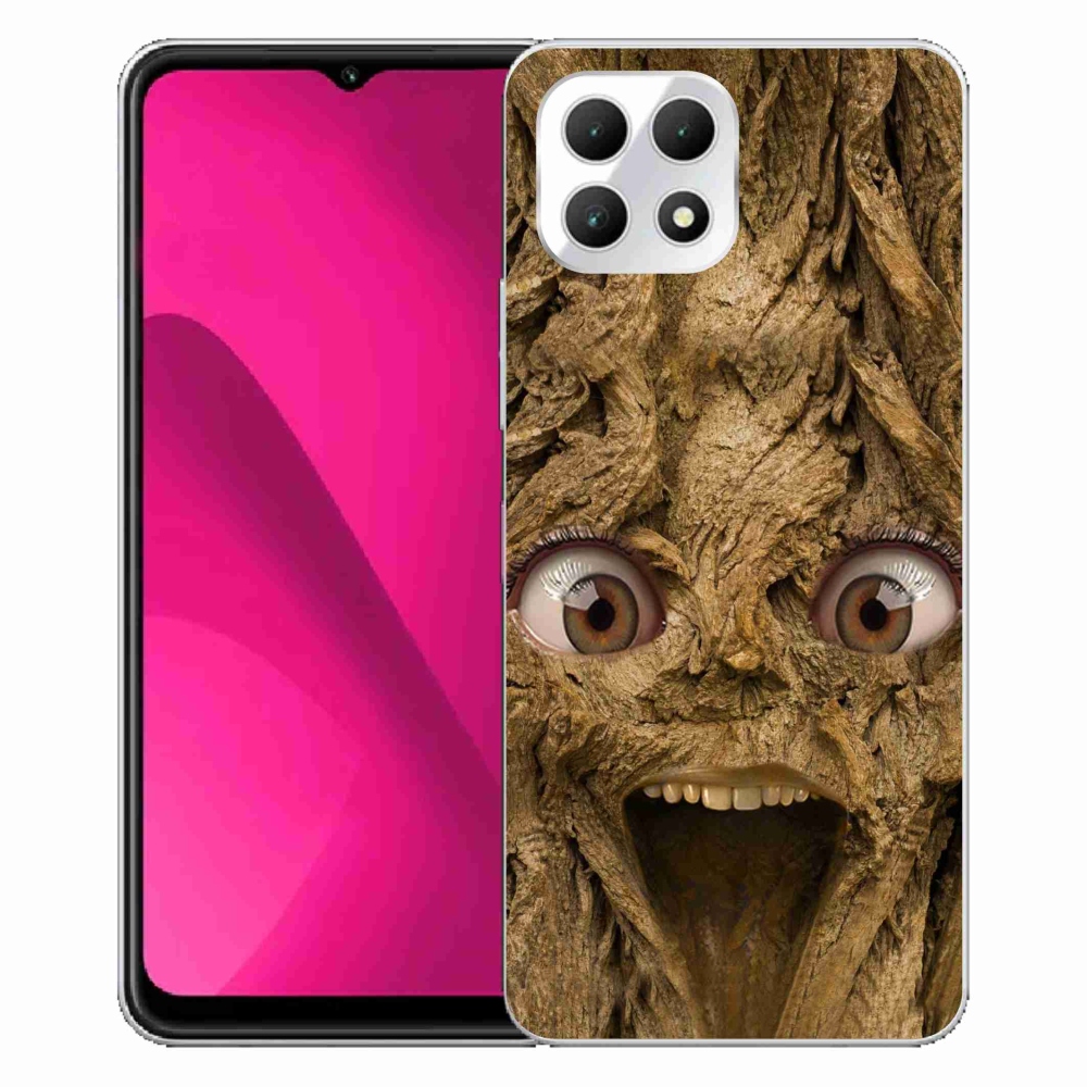 Zselés borító mmCase a T-Mobile T Phone 2 készülékhez - boldog fa szemekkel