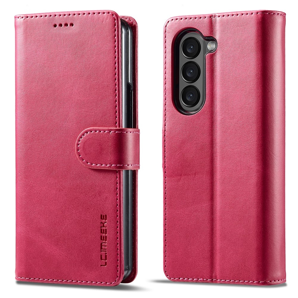 Imeeke könyvtáska Samsung Galaxy Z Fold5 5G - rózsaszínű