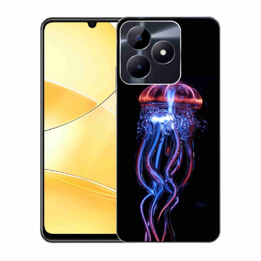 Zselés tok mmCase a Realme C51/C53 készülékhez - medúza