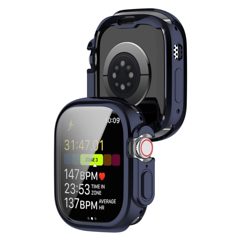 Puha, pattintható zselés védőtok Apple Watch Ultra/Ultra 2 49 mm-es órához - sötétkék