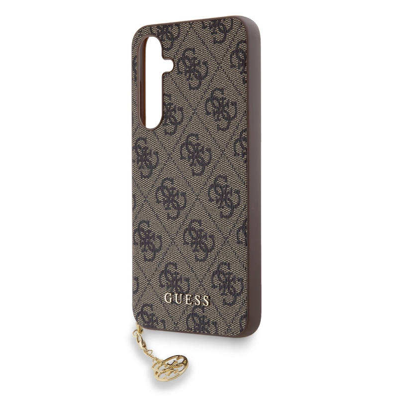 Guess 4G Charm hátlap Samsung Galaxy A55 barna színű hátlaphoz