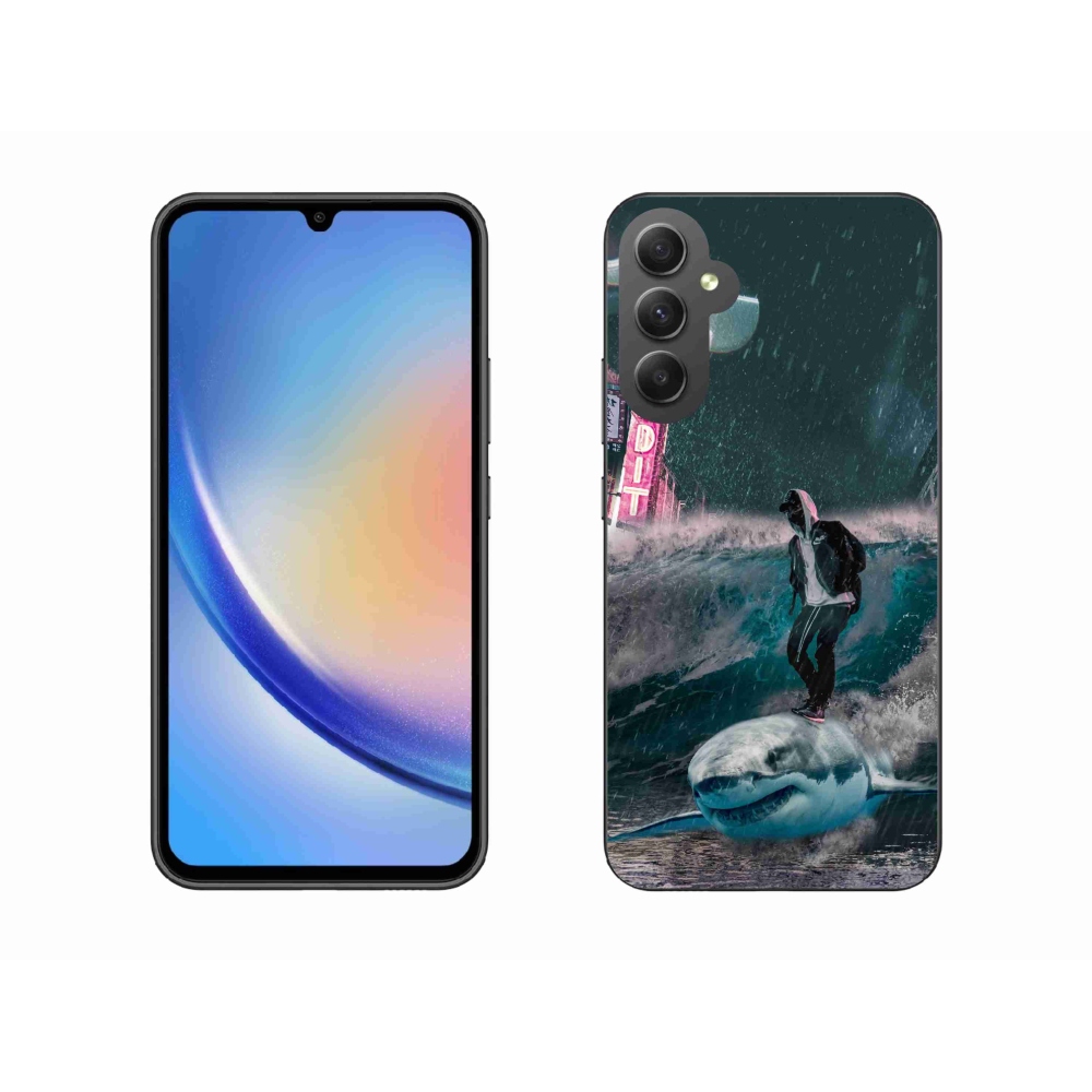 Zselés borítás mmCase Samsung Galaxy A34 5G - cápa