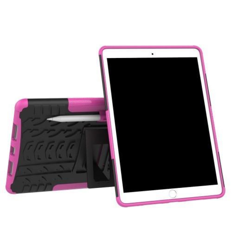 Kültéri tartós tok állvánnyal iPad Pro 10.5 készülékhez - rózsaszínű