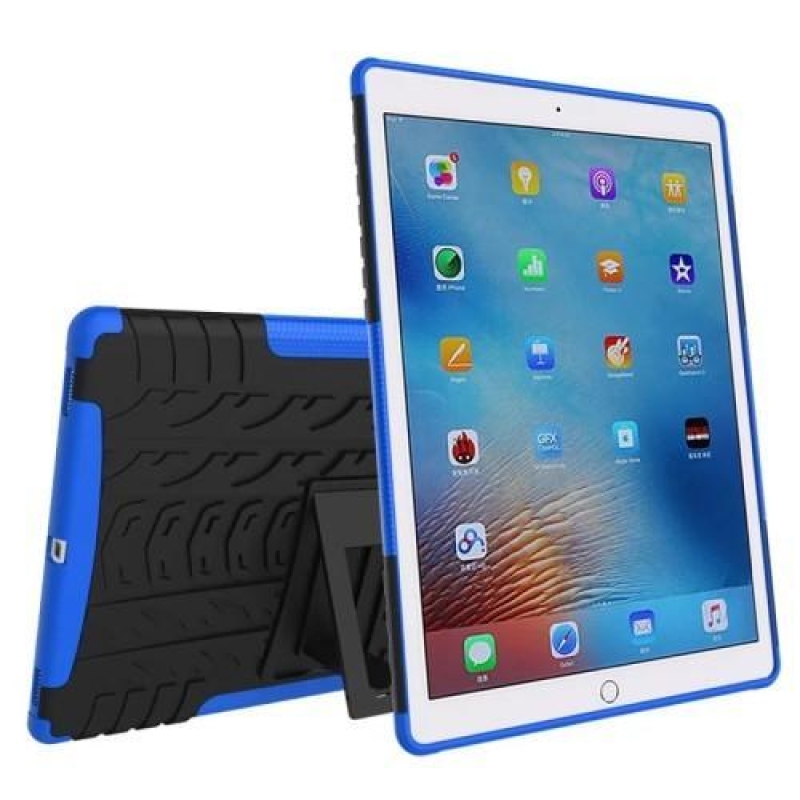 Kültéri tartós tok állvánnyal iPad Pro 9.7 készülékhez - kék