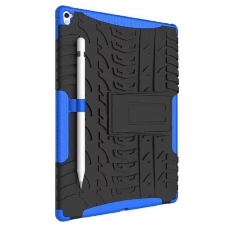 Kültéri tartós tok állvánnyal iPad Pro 9.7 készülékhez - kék