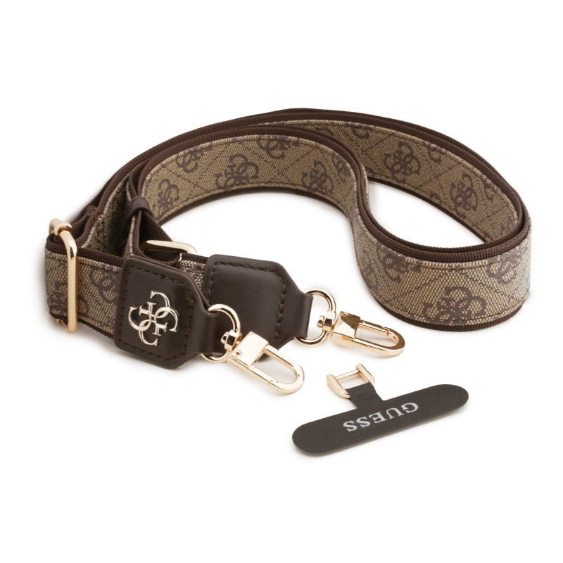 Guess crossbody pánt PU 4G fém logóval, barna