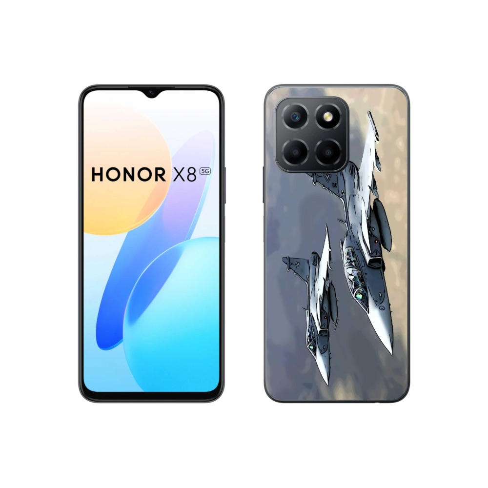 Gél borítás mmCase a Honor X8 5G/70 Lite 5G számára - vadászgépek