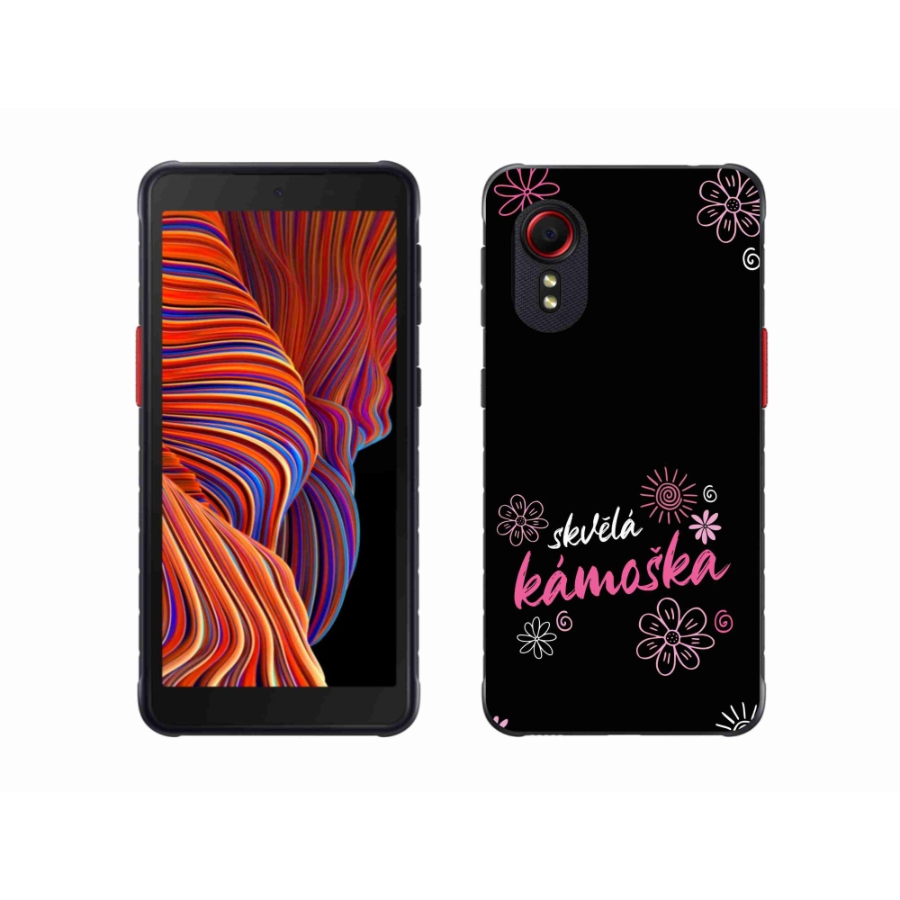 Gél borító mmCase Samsung Galaxy Xcover 5 - nagyszerű haver fekete háttérrel
