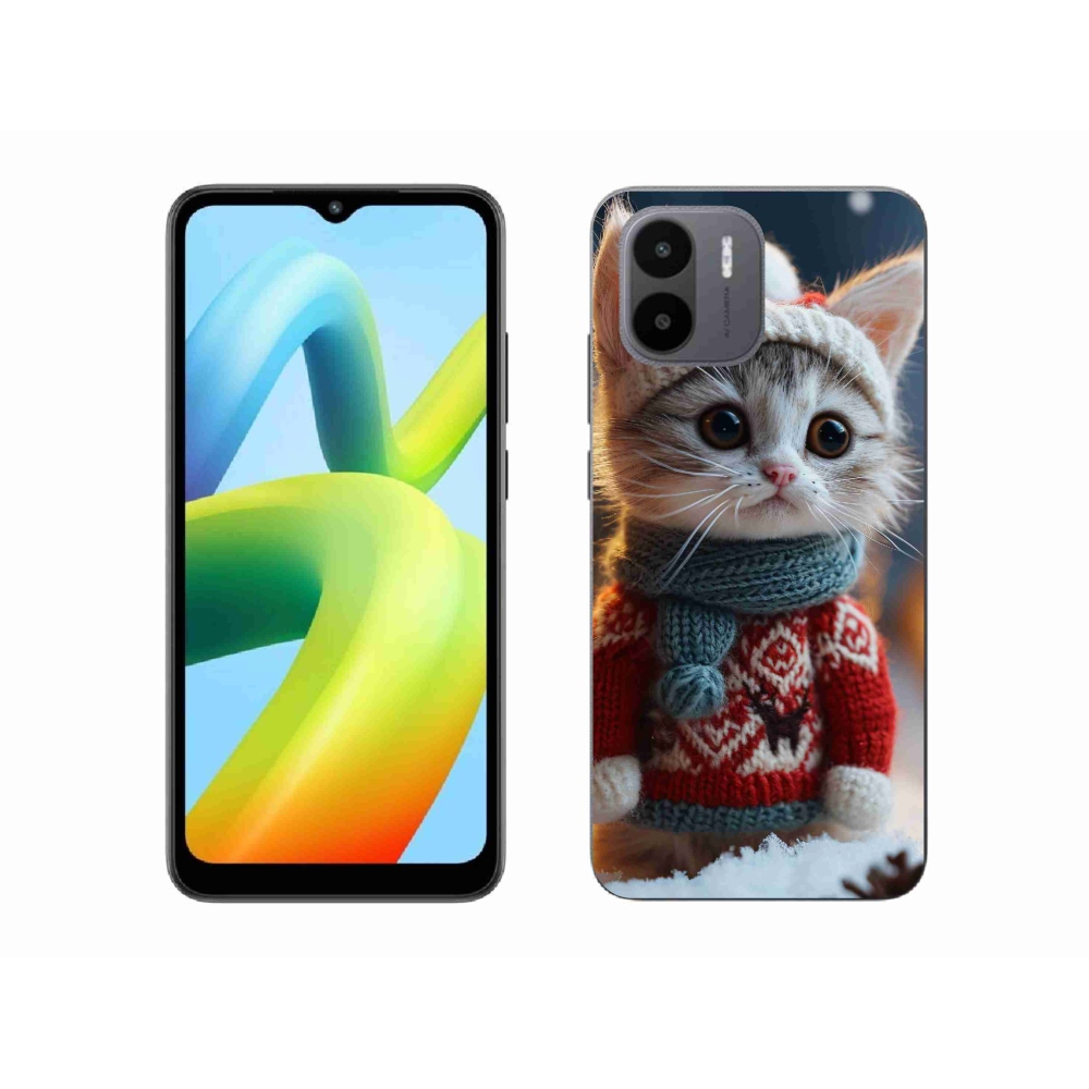 Gél borítás mmCase a Xiaomi Redmi A1/Redmi A2 készülékhez - cica pulóverben