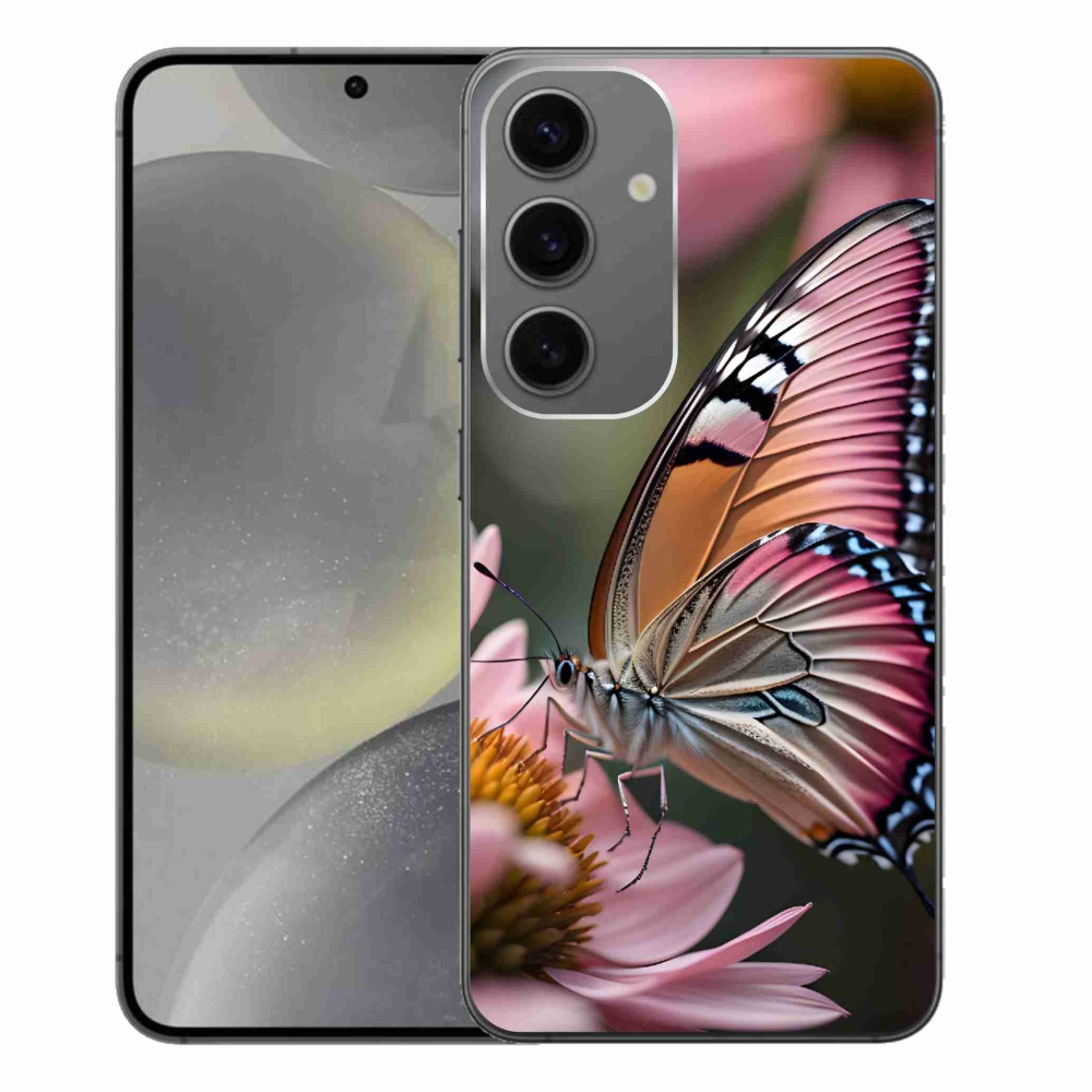 Gél védőhuzat mmCase Samsung Galaxy S24+ - színes pillangó