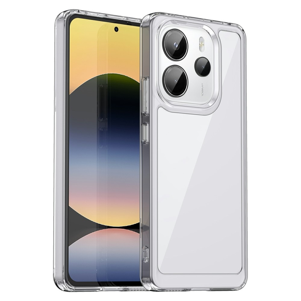 Gél tok kemény hátlappal Xiaomi Redmi Note 14-hez - szürke